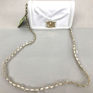 NWT Badgley Mischka White Vegan Leather Crossbody Bag